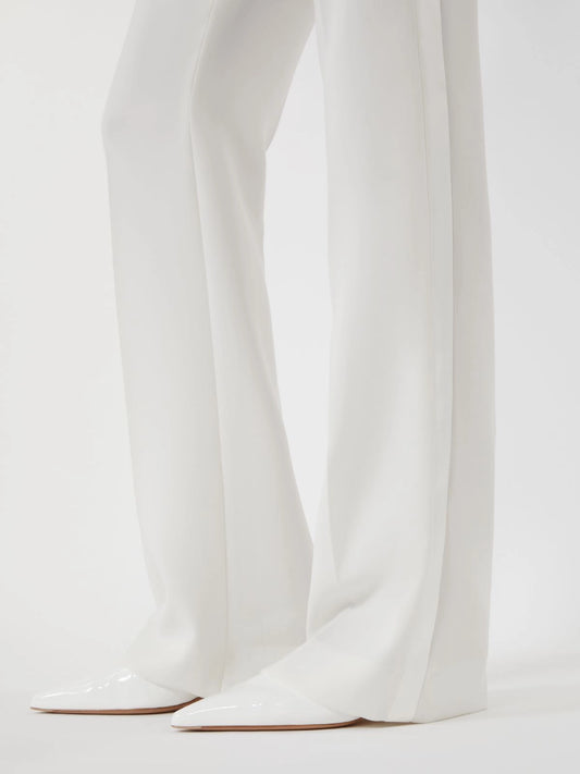 MAX MARA PIANOFORTE PANTALONE CRINE BIANCO