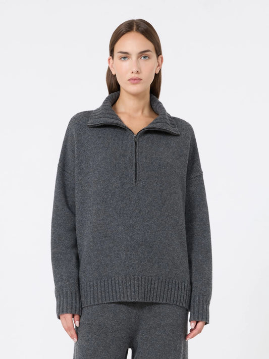 MAX MARA MAGLIA CRASSO GRIGIO SCURO