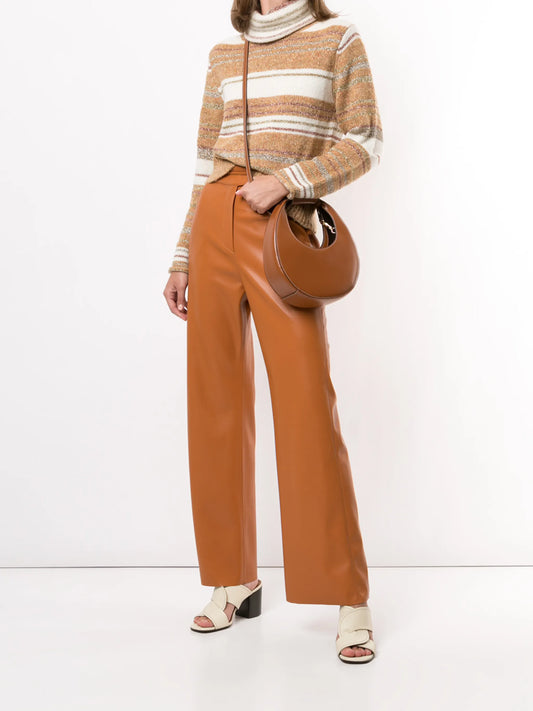 STAUD BORSA MINI MOON TAN