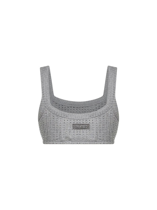 THE ATTICO BRA CRISTALLI GREY