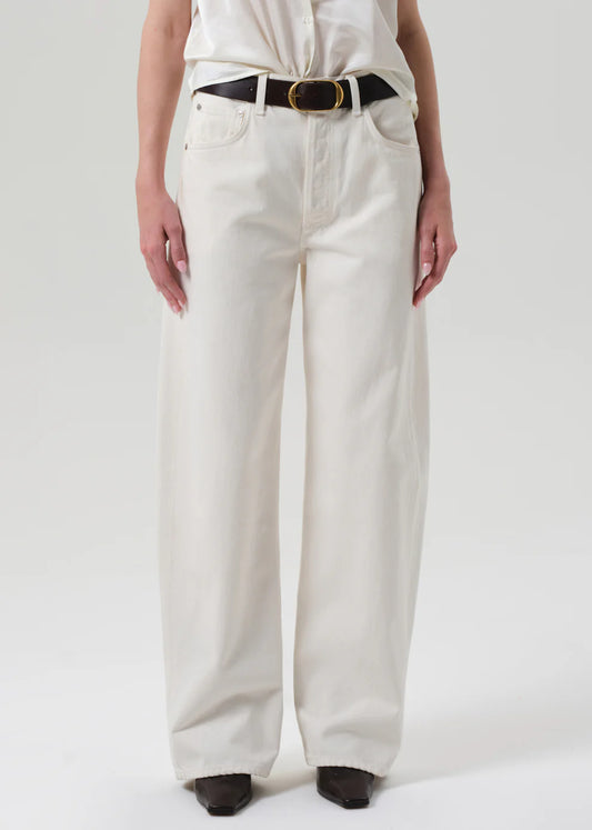 CITIZEN OF HUMANITY JEANS AYLA BAGGY WHITE