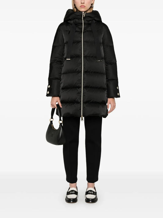 HERNO PIUMINO CAPPUCCIO NERO