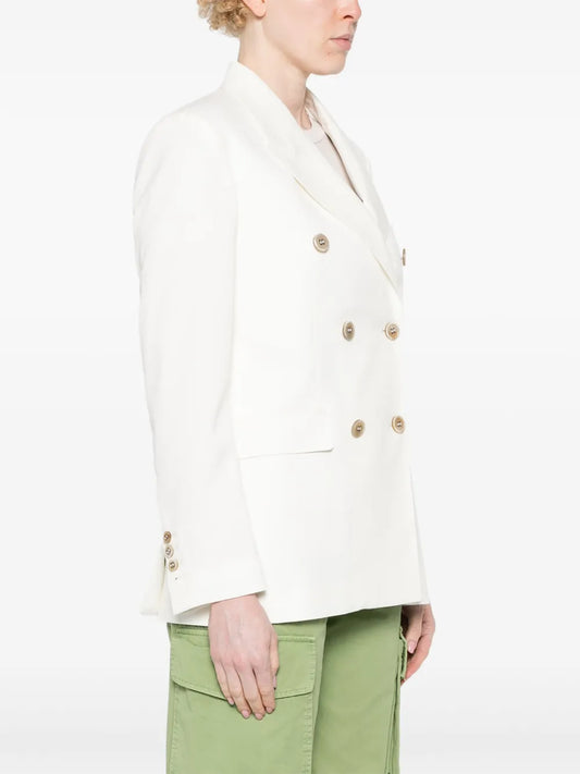 GOLDEN GOOSE BLAZER DOPPIOPETTO WHITE