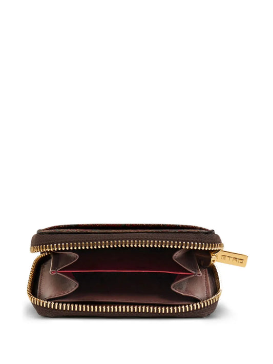 ETRO PORTAFOGLIO PEGASO SMALL MARRONE