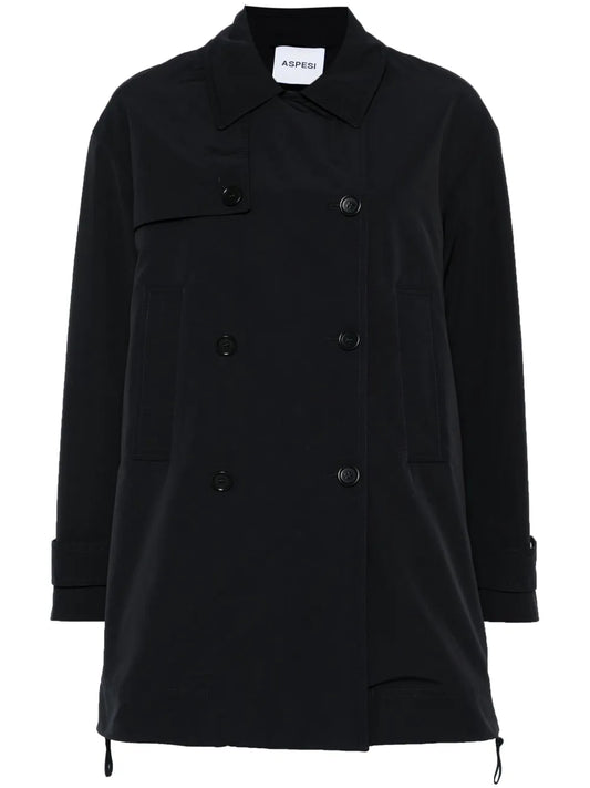 ASPESI TRENCH IMBOTTITO BLU