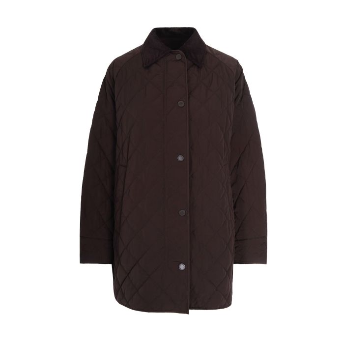 WEEKEND MAX MARA GIACCA IMBOTTITA PEPATO CIOCCOLATO