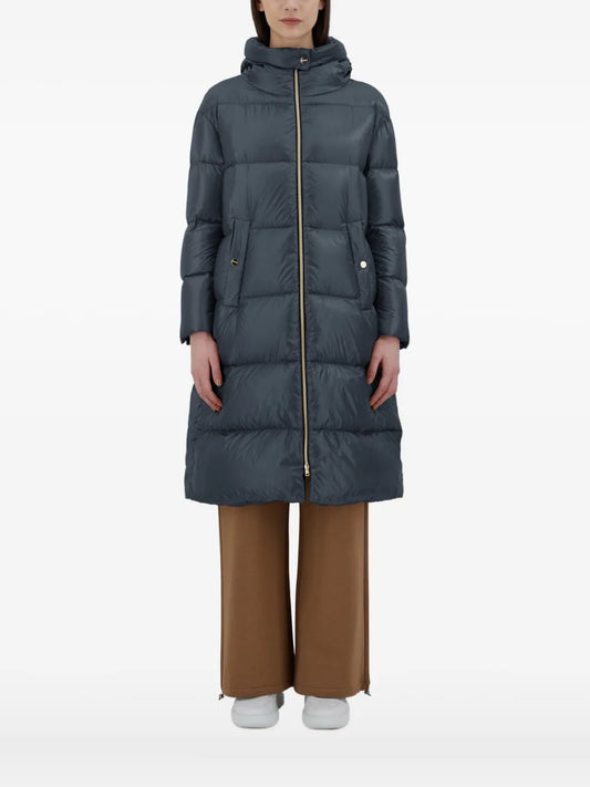 HERNO PIUMINO LUNGO BLU