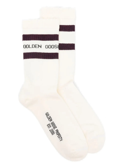 GOLDEN GOOSE CALZE RIGA BLACK