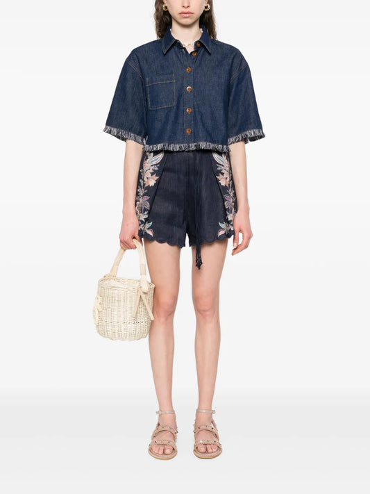 ZIMMERMANN CAMICIA RHIANNON DENIM