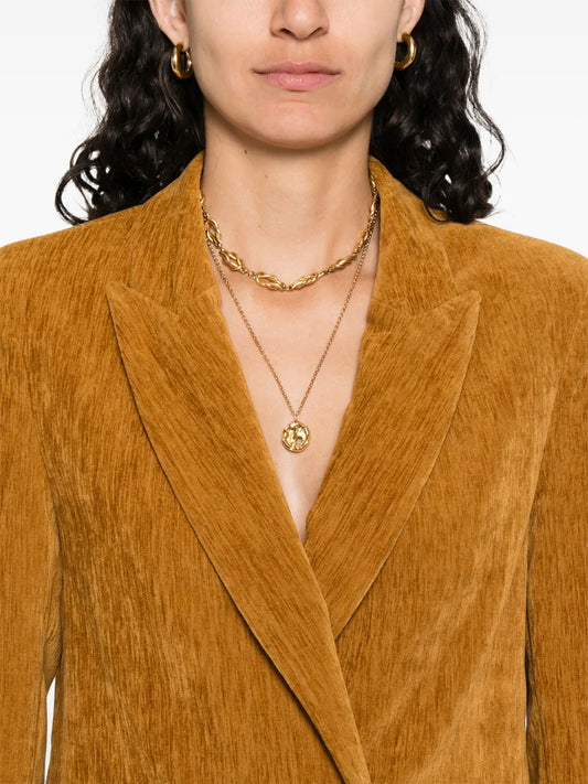 FORTE FORTE GIACCA CASHMERE AMBRA