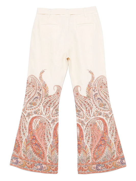 ZIMMERMANN PANTALONI RHIANNON CREAM