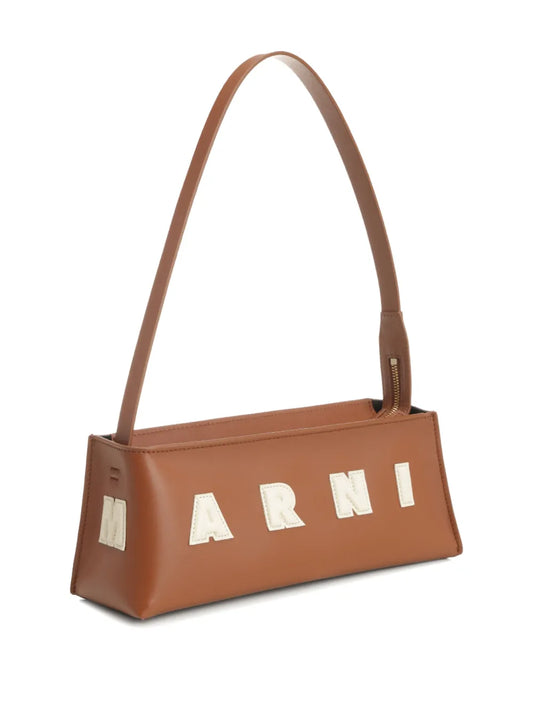 MARNI BORSA LOGO CUOIO