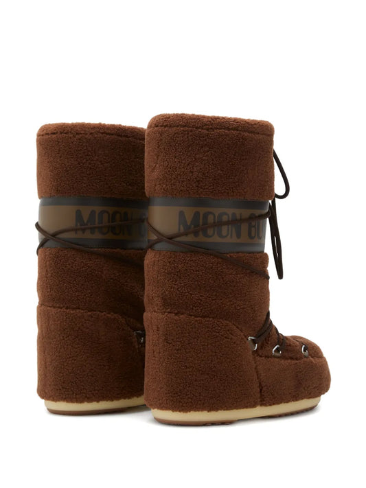 MOON BOOT STIVALI ICON FLEECE BROWN