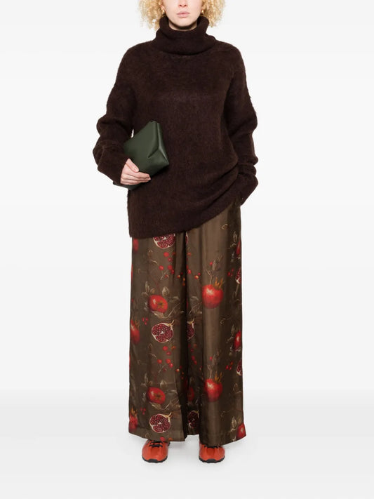 UMA WANG MAGLIONE COLLO ALTO BROWN