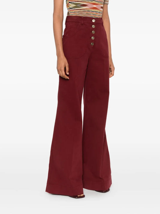 ETRO PANTALONE BORDEAUX