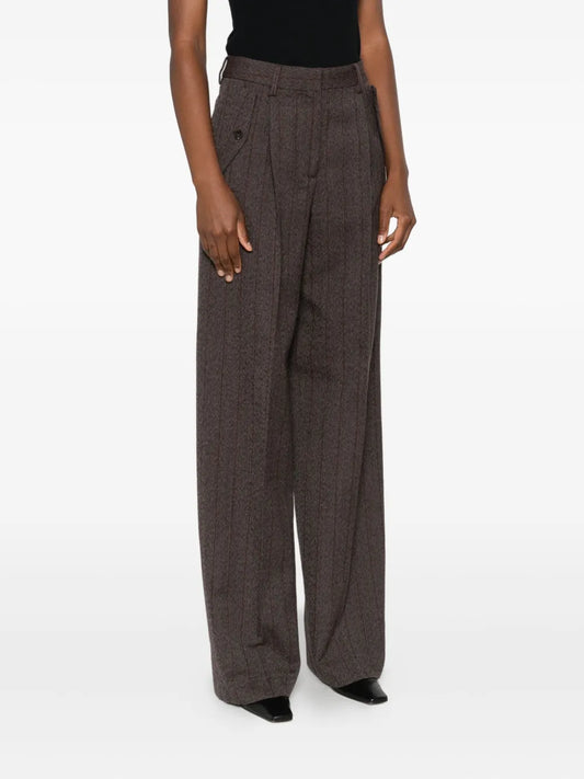 GOLDEN GOOSE PANTALONE NAOMI COCOA