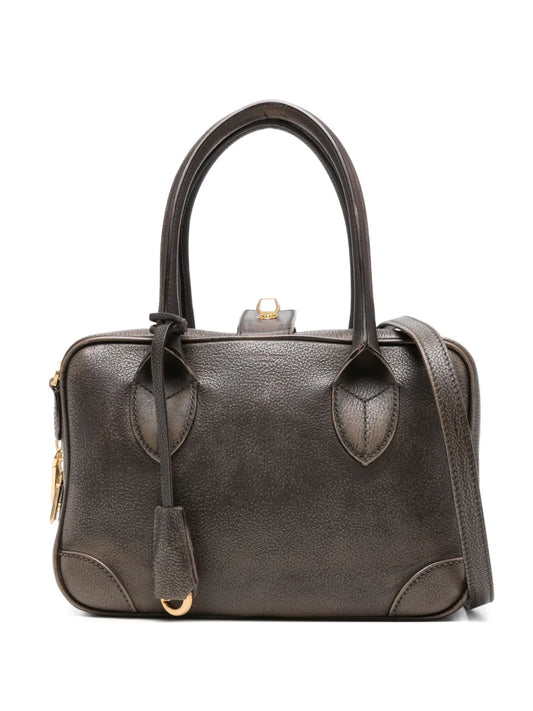 GOLDEN GOOSE BORSA VITA MARRONE