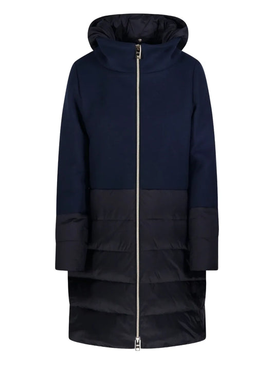 HERNO PIUMINO CAPPUCCIO BLU