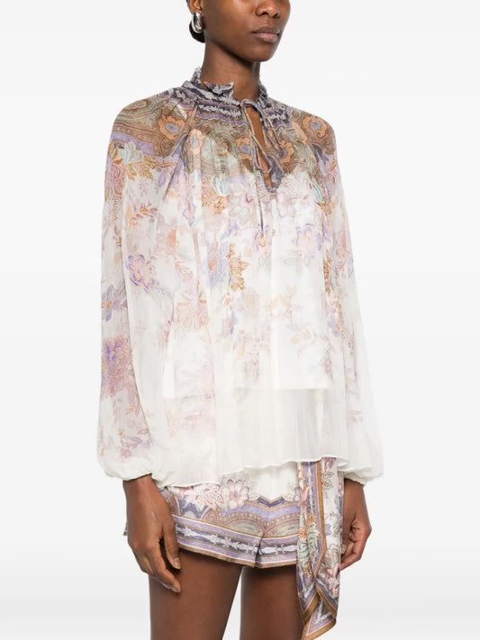 ZIMMERMANN CAMICIA LUNA PAISLEY