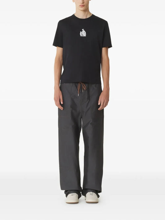 LANVIN T-SHIRT LOGO BLACK