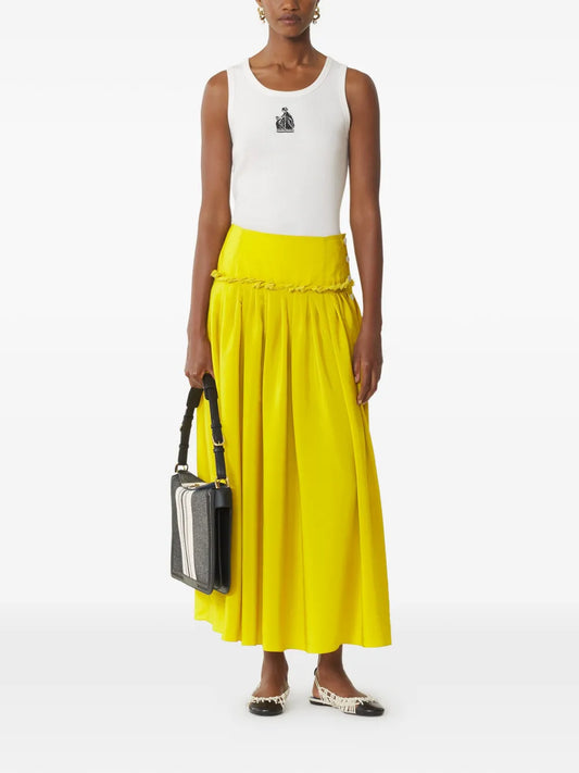 LANVIN CANOTTA RICAMO WHITE