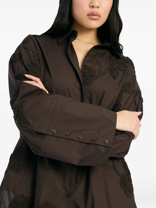 ROTATE CAMICIA FLOWER OVERSIZE MOLE'