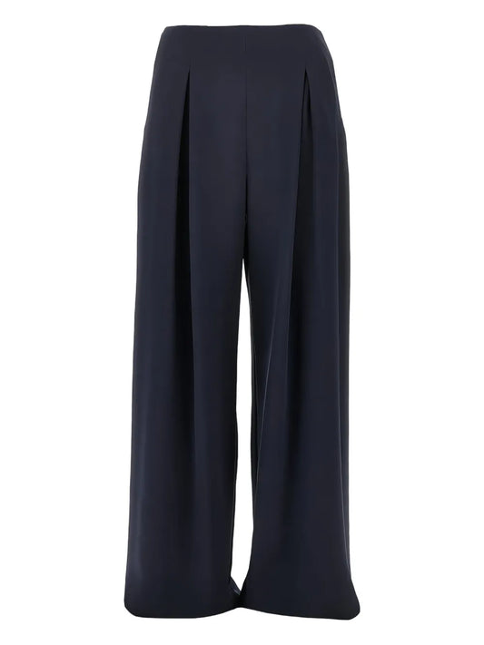 MAX MARA PANTALONE PALUDE BLU