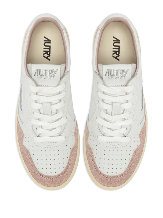 AUTRY SNEAKERS MEDALIST LOW WHITE GLITTER