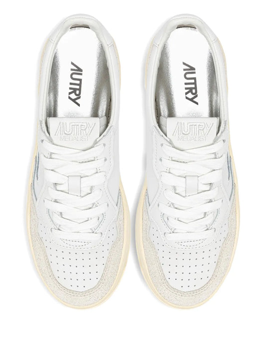 AUTRY SNEAKERS PLATFORM WHITE GREY