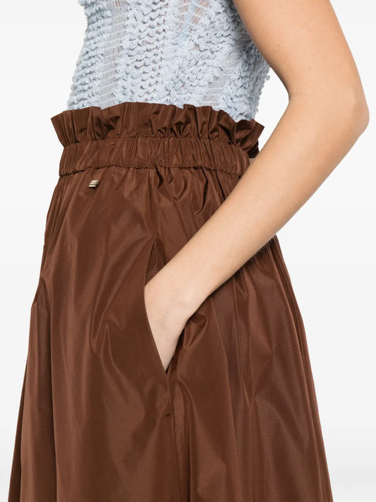 HERNO GONNA PIEGHE CUOIO