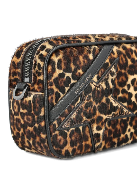 GOLDEN GOOSE BORSA STAR MINI ANIMALIER