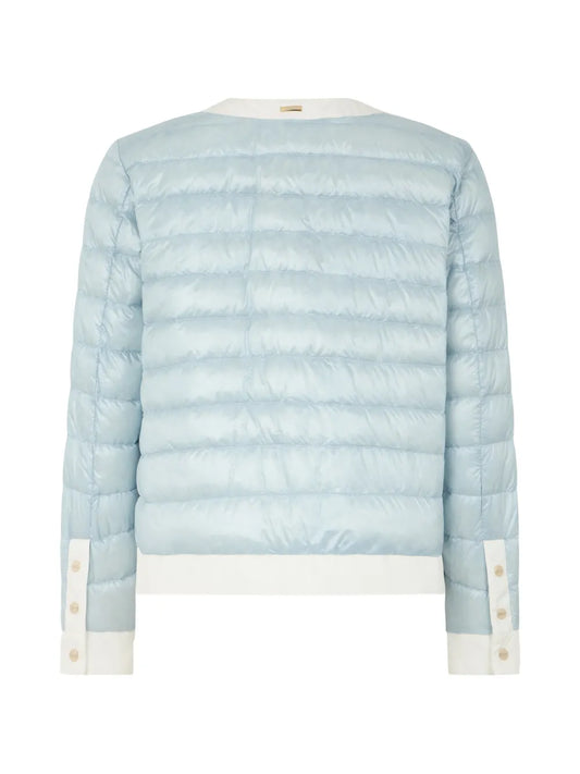 HERNO GIUBBINO TRAPUNTATO AZZURRO