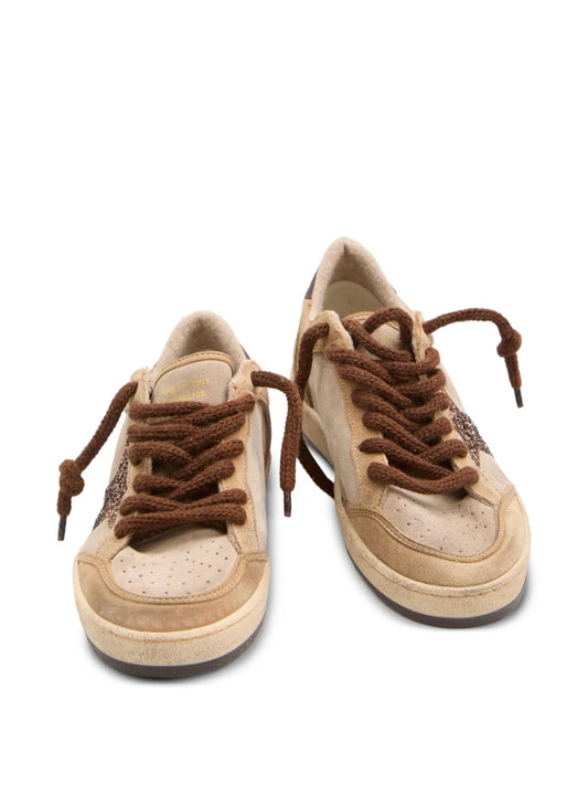 GOLDEN GOOSE SNEAKER BALLSTAR BEIGE BROWN