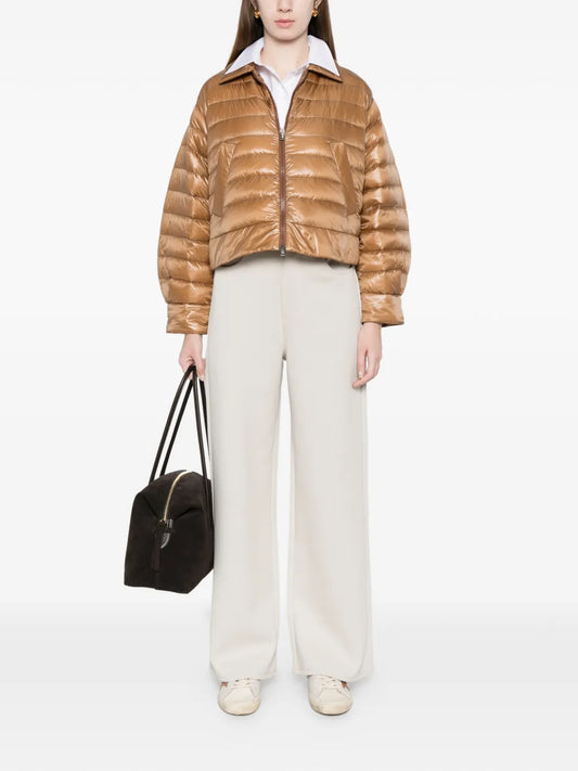 HERNO PIUMINO COLLETTO POLO CAMMELLO