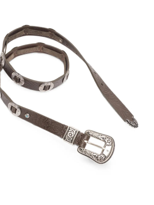 GOLDEN GOOSE CINTURA PELLE BROWN