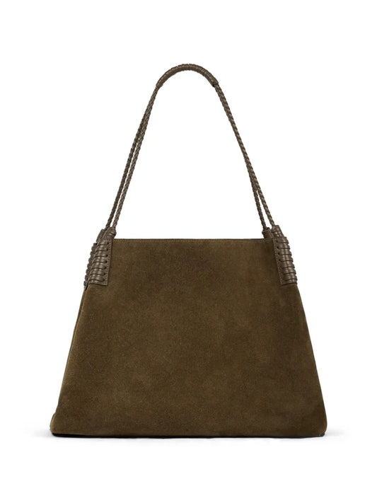 ETRO BORSA SHOOPING LIBRA L SUEDE VERDE