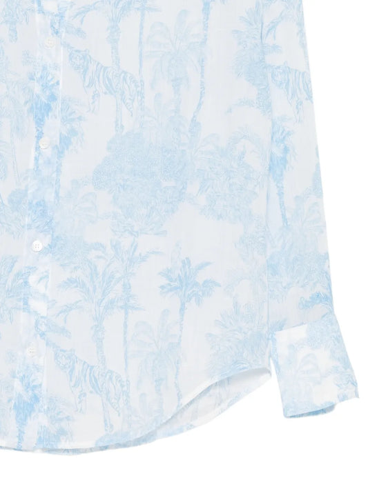 MC2 ST.BARTH CAMICIA CRISTAL AZZURRO