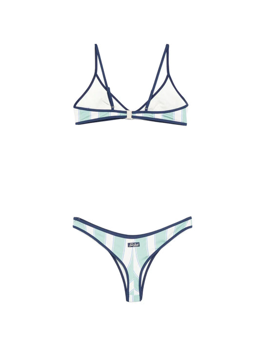 MC2 ST.BARTH COSTUME BIKINI RIGHE VERDI
