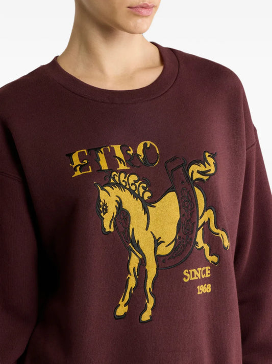 ETRO FELPA LOGO PEGASO