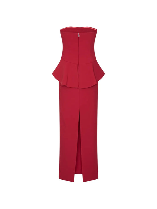 ROTATE ABITO LUNGO ROSSO