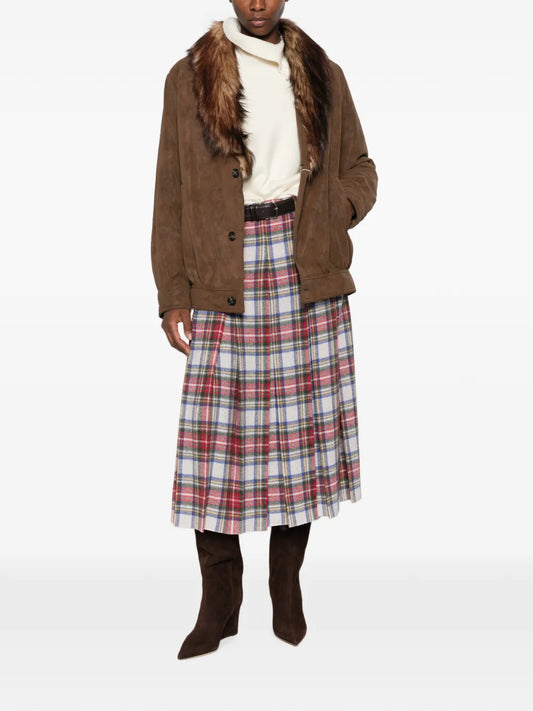 MM6 MAISON MARGIELA GONNA MIDI TARTAN