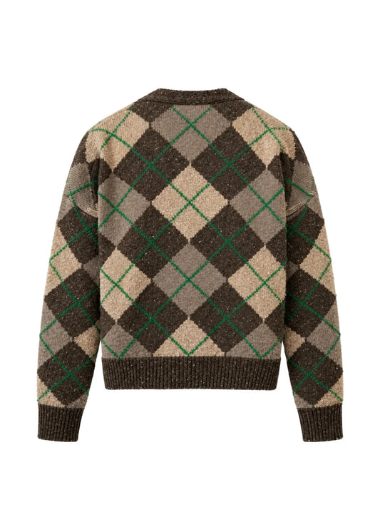 WEEKEND MAX MARA CARDIGAN ABILE DIS.ARGYLE