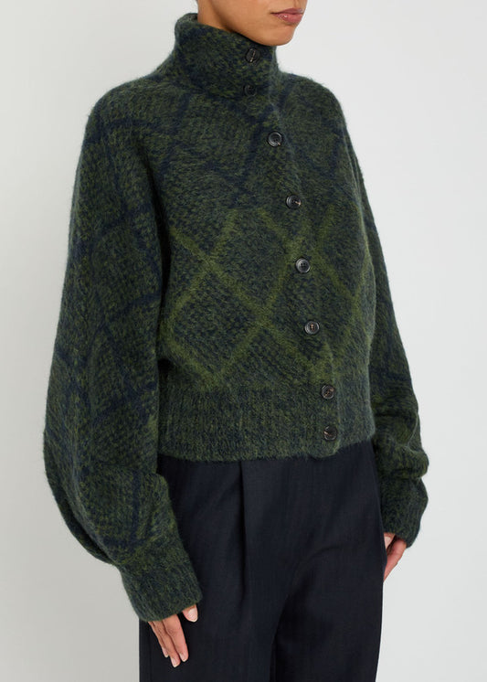 DRIES VAN NOTEN CARDIGAN TIFNA NAVY