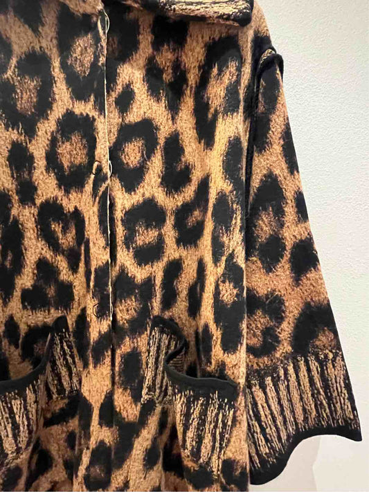 BYE CAPPOTTO ANIMALIER CARAMELLO