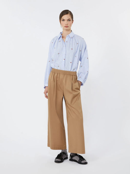 WEEKEND MAX MARA CAMICIA BUTTERFLY RICAMI ROSE