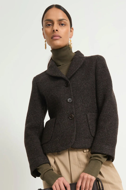 LAURENCE BRAS GIACCA BROWN