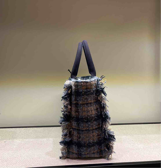 MC2 ST.BARTH BORSA COLETTE TWEED AZZURRO