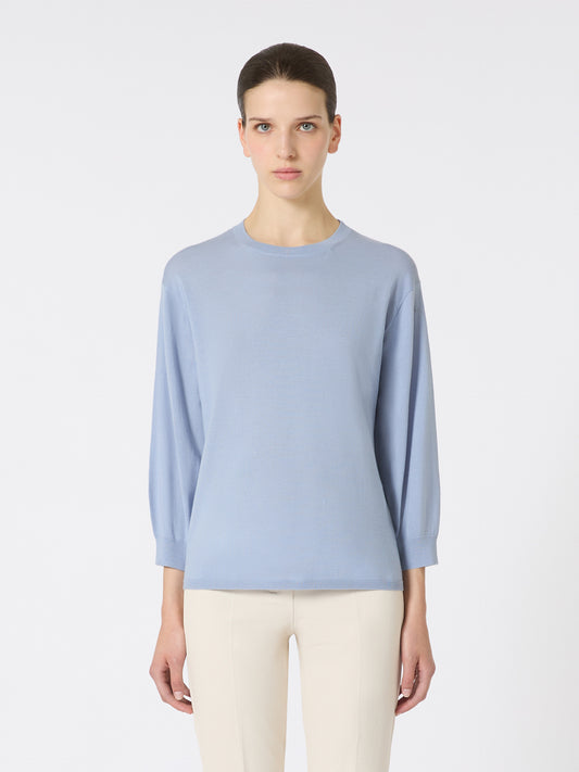 'S MAX MARA MAGLIA AMICO AZZURRO