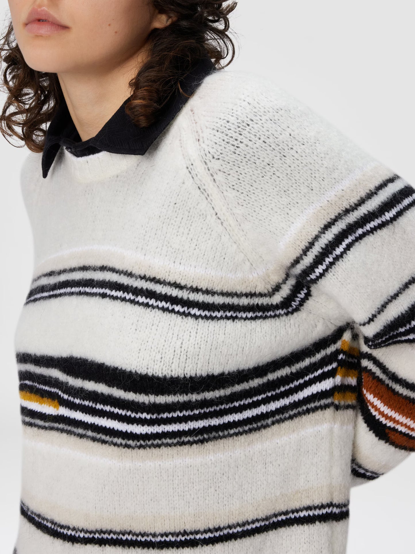MISSONI MAGLIONE GIROCOLLO A RIGHE MULTICOLOR