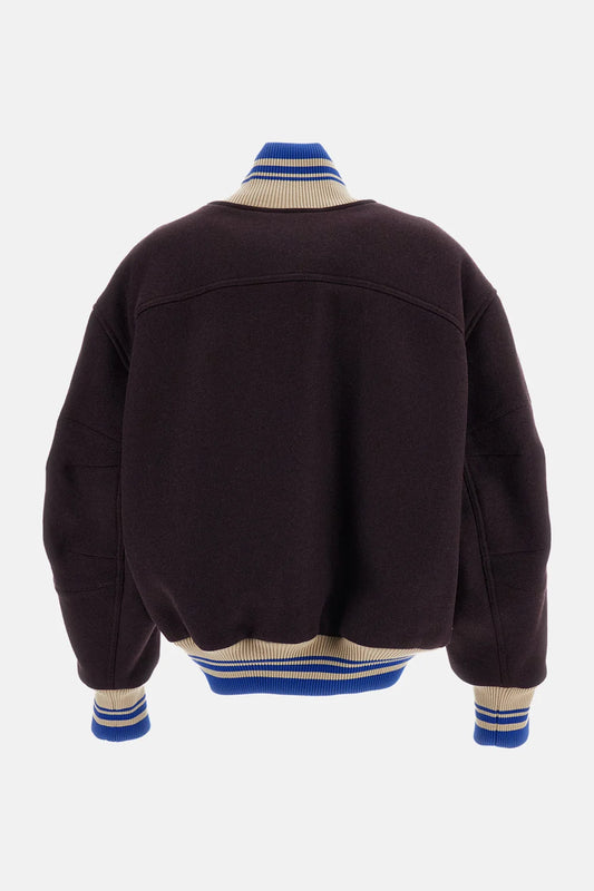 DRIES VAN NOTEN GIUBBINO BOMBER BURGUNDY